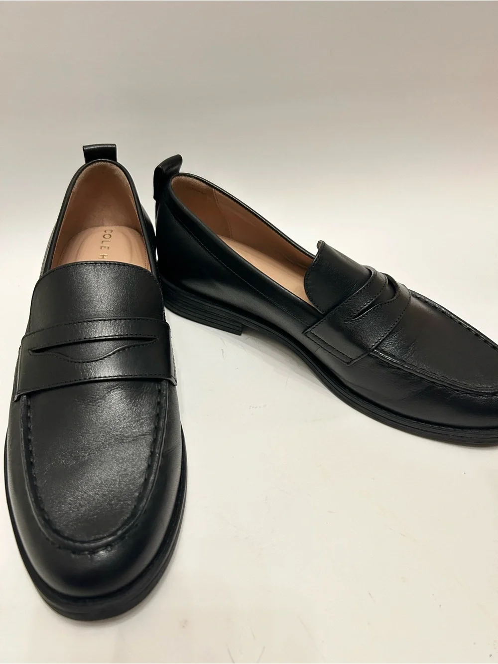 NEW Cole Haan Women’s Black Leather Penny Loafers